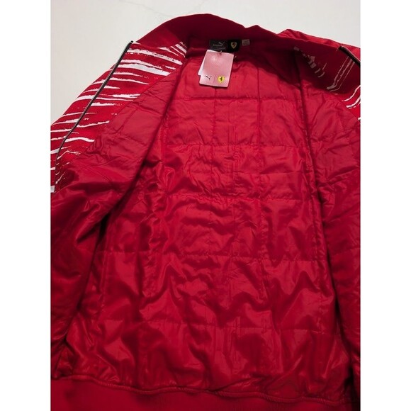 Puma Scuderia Ferrari x Joshua Vides Red Race Jacket Men’s Size Large NWT $180 - Picture 5 of 9